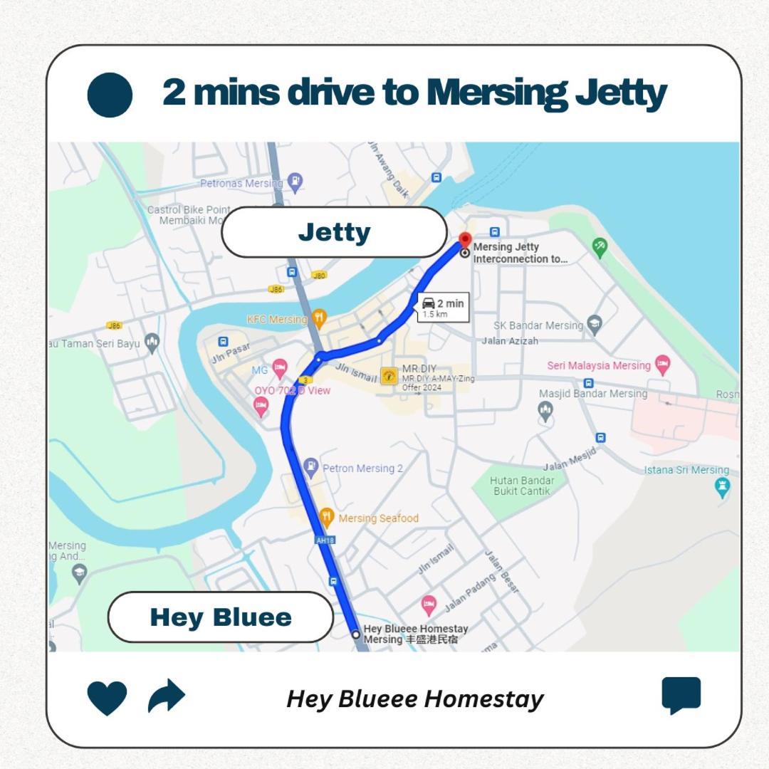 Hey Blueee ~ 5Mins Jetty/Netflix/Games/Youtube Mersing Eksteriør billede